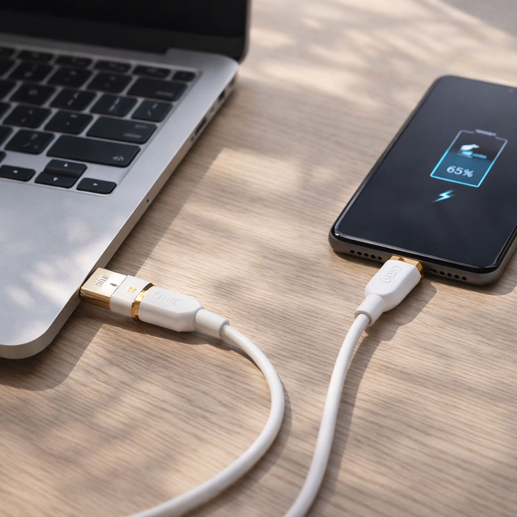 Powerbliss Gold Silicon Cable