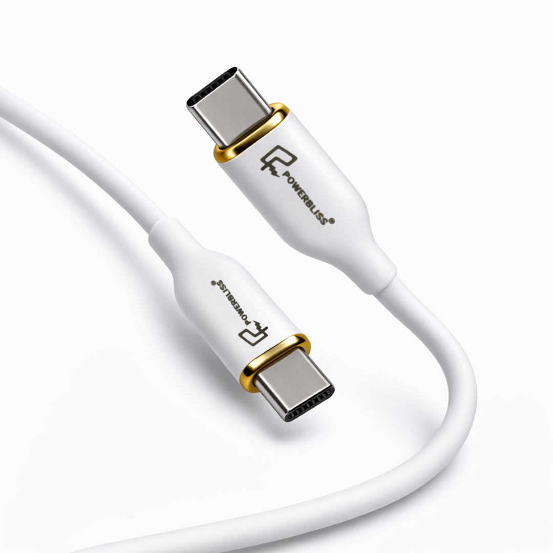 Powerbliss Gold Silicon Cable (Type C to C)