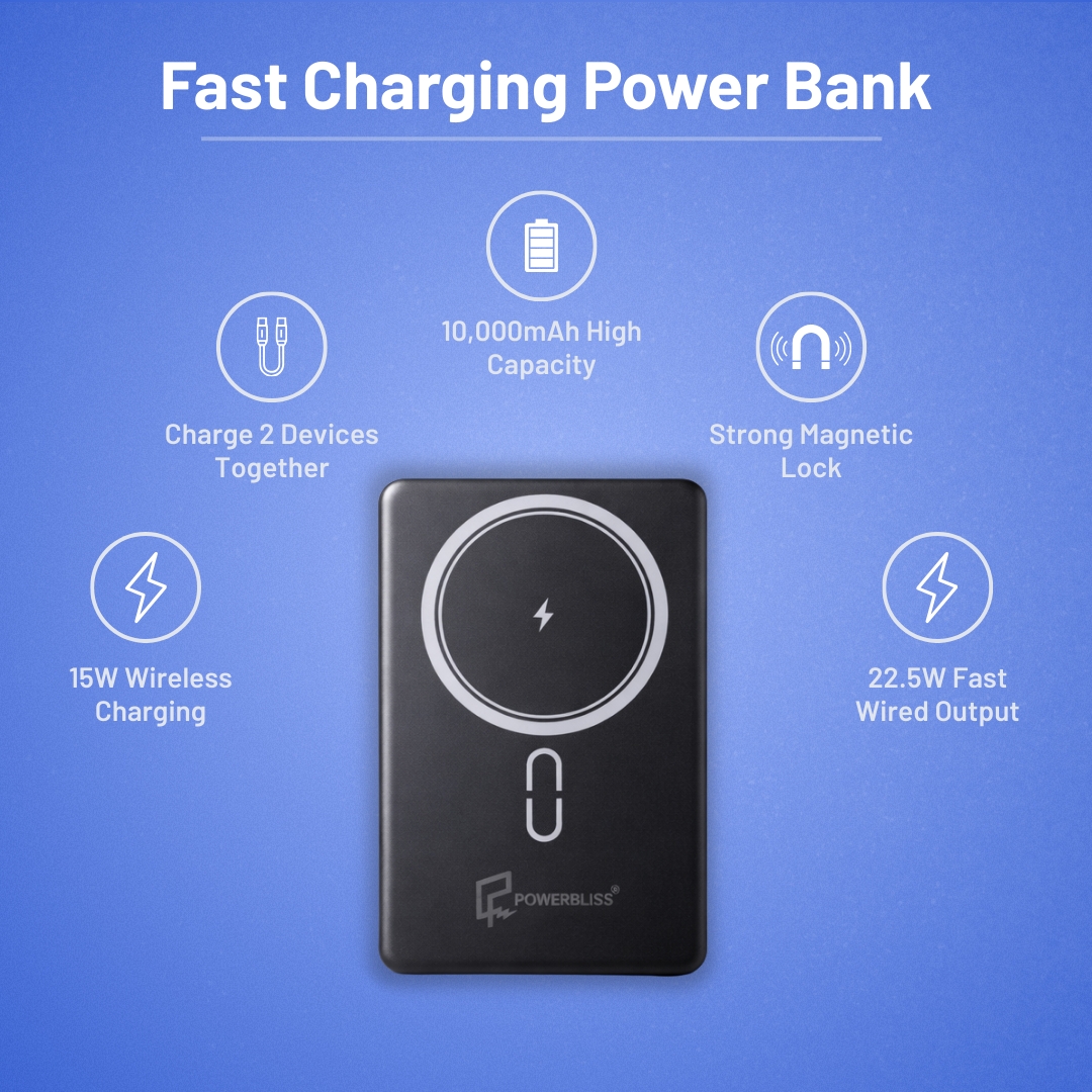 Powerbliss 10K Mah Magsafe Wireless Power Bank