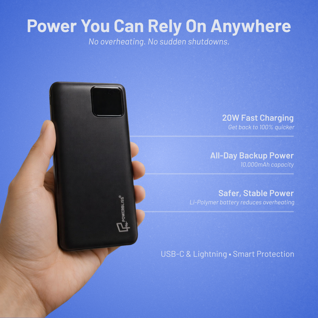 Powerbliss 10K Mah Slim Power Bank