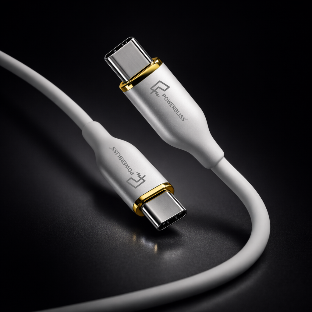 Powerbliss Gold Silicon Cable (Type C to C)