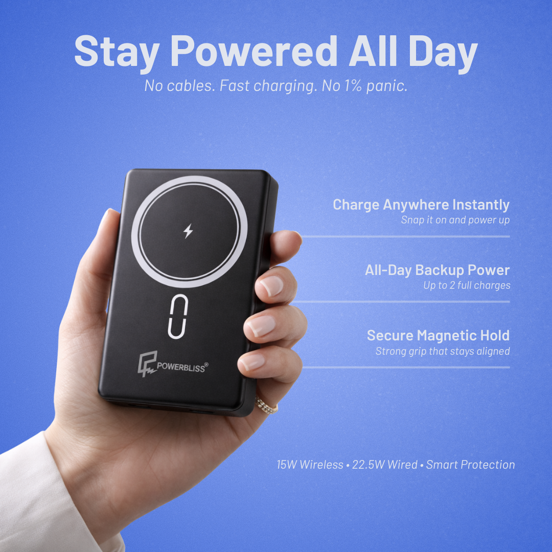 Powerbliss 10K Mah Magsafe Wireless Power Bank