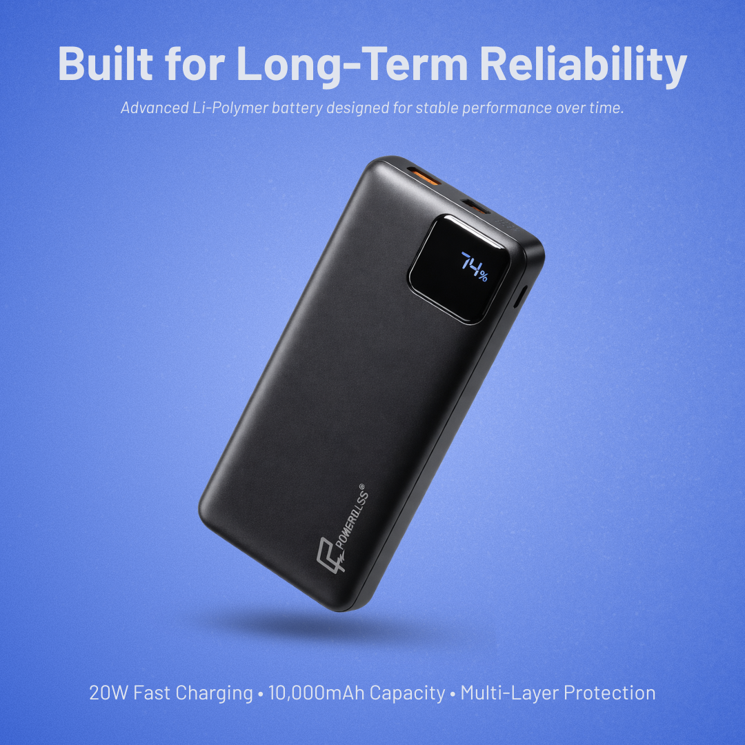 Powerbliss 10K Mah Slim Power Bank