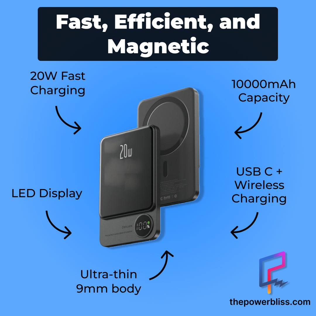 PowerBliss™ - Magnetic Fast Charge Power Bank